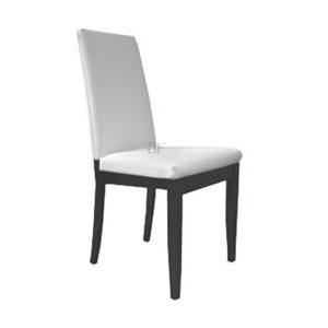 Stuhl "Anna 3D" Rückenpolster weiß